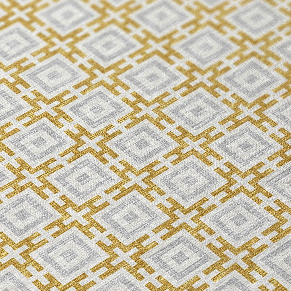 Dalyn Rug Company Marlo 2&#39;3&quot; x 12&#39; Gold Indoor/Outdoor Runner, , large