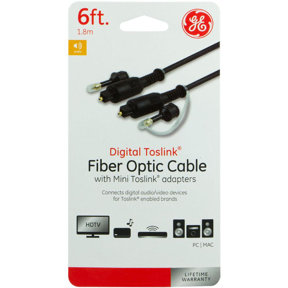 GE 6" Digital Optical Cable, , large