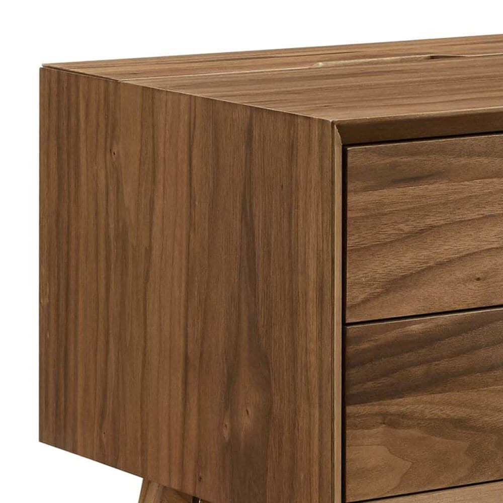 Modway Ember 2 Drawer Nightstand with AC and USB Ports in Walnut Walnut, , large