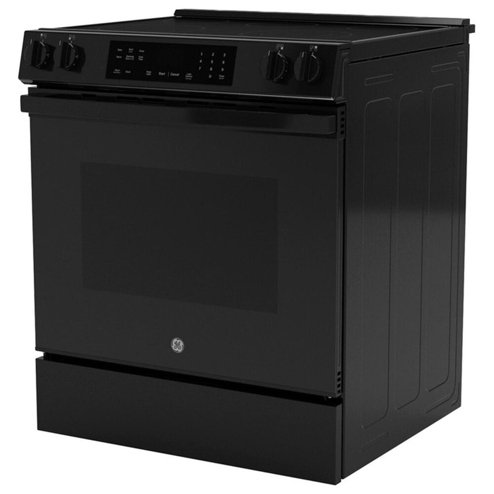 GE Appliances 30" Slide-In Electric Range with Crisp Mode in Black, , large