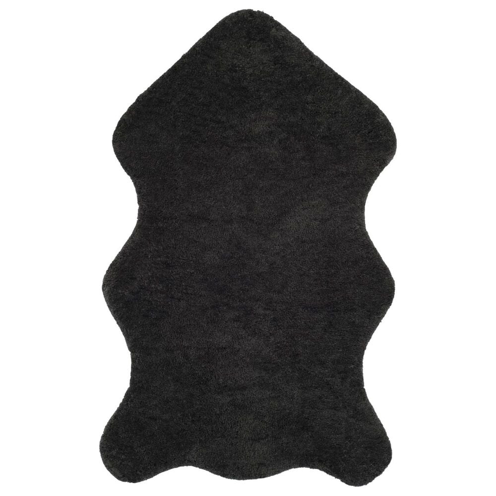 Safavieh Sheep Shag SSG101C 3" x 5" Charcoal Area Rug, , large