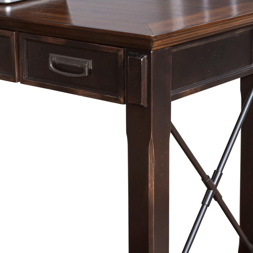 Wycliff Bay Hartford 3-Piece Writing Desk with Bookcase and Lateral File Set in Black, , large