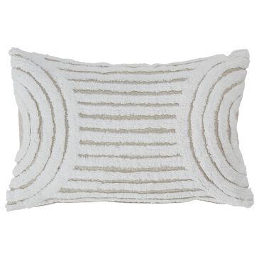 Ashley Farissen 14" x 22" Lumbar Throw Pillow in White and Tan, , large