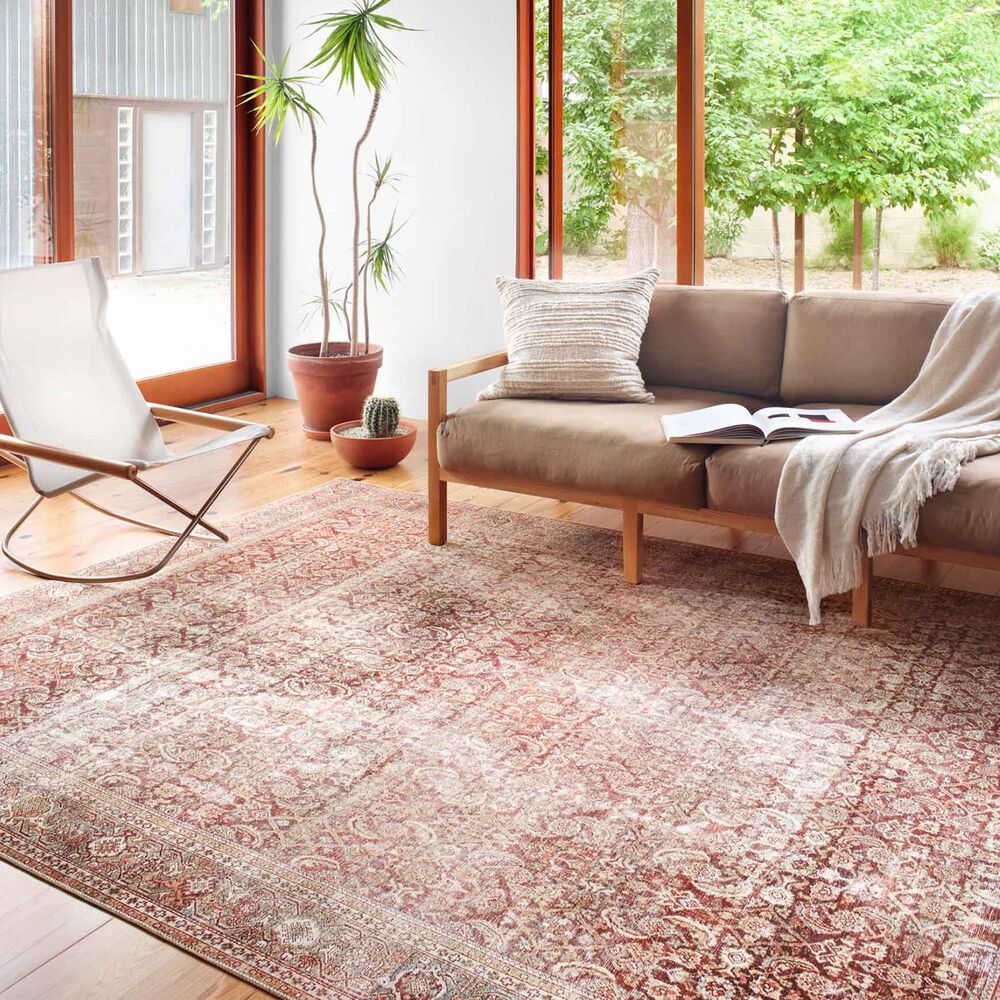 Loloi II Layla LAY-11 5&#39; x 7&#39;6&quot; Cinnamon/Sage Area Rug, , large