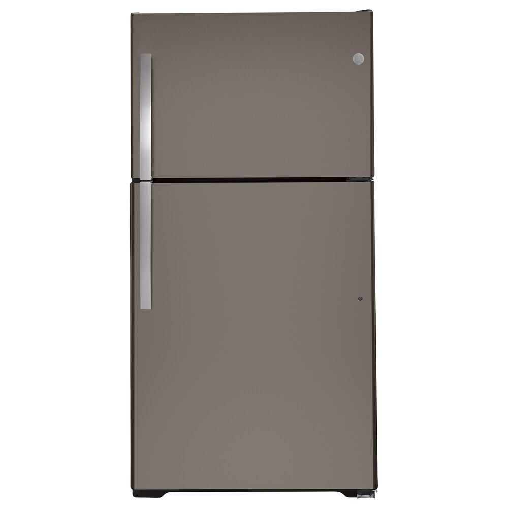 GE Appliances 21.9 Cu. Ft. Top-Freezer Refrigerator in Slate, , large