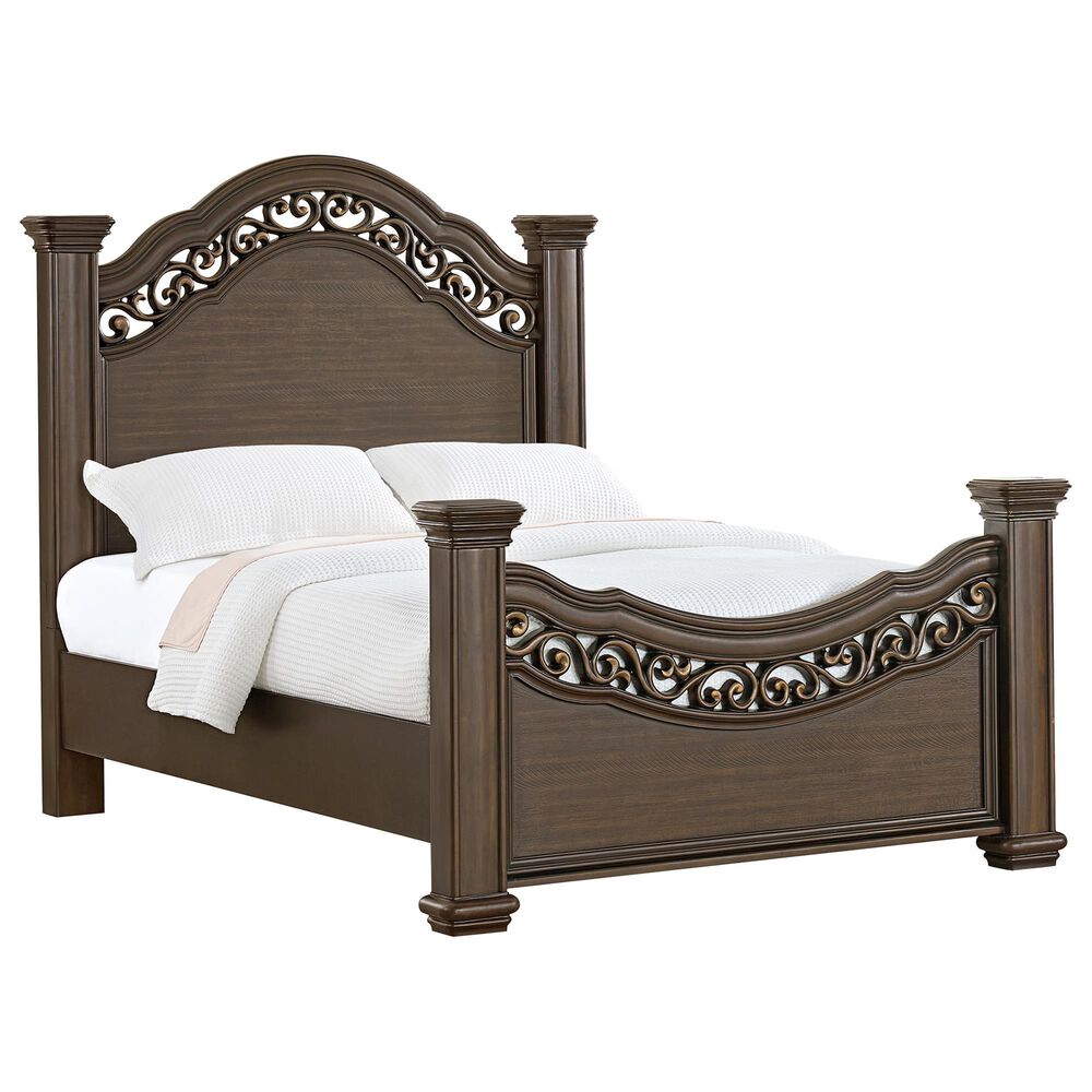 Mayberry Hill Brunswick 3-Piece Queen Panel Bedroom Set in Mahogany, , large