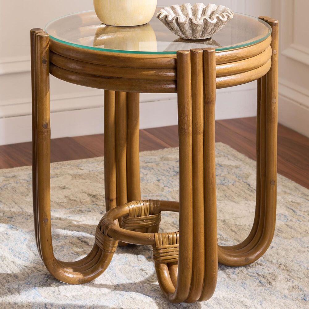Safavieh Bilian Round Accent Table in Brown, , large
