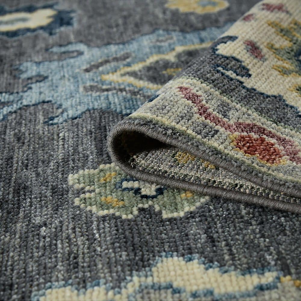 Amer Rugs Jaigarh 2&#39; x 3&#39; Pebble Gray and Ivory Area Rug, , large