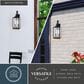 Vaxcel Old Town 2-Light Outdoor Wall Sconce in Textured Black, , large