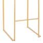 Lumisource Fuji High Back Barstool with Camel Faux Leather in Gold (Set of 2), , large