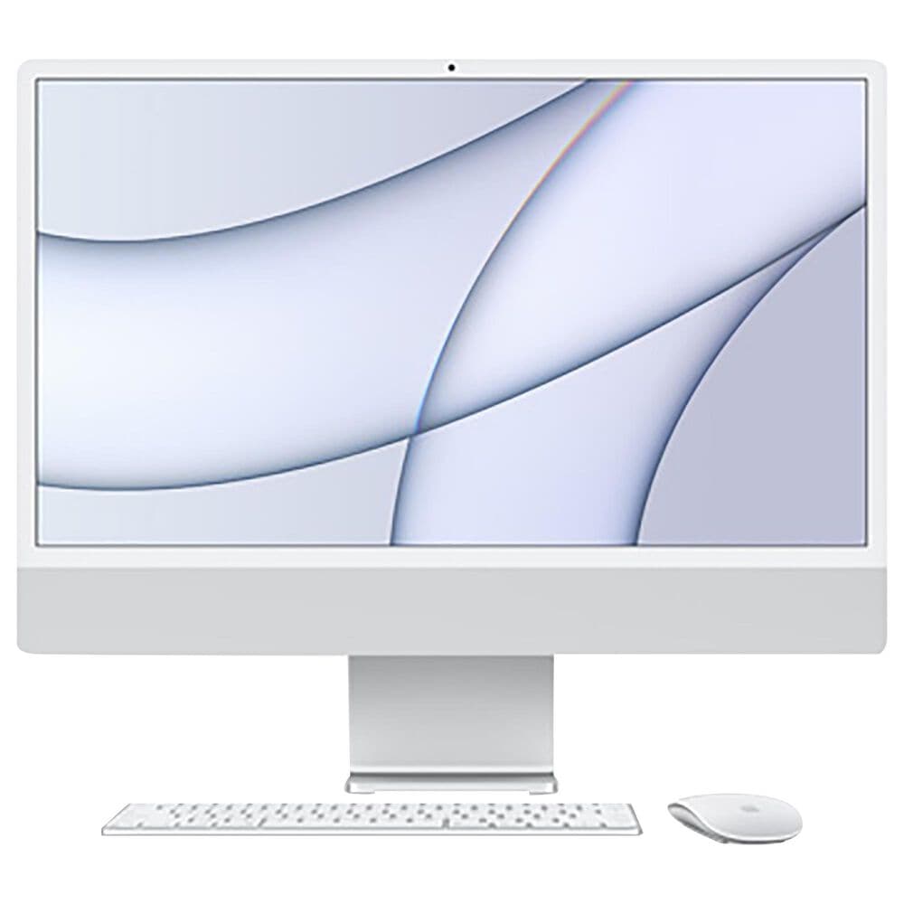 Apple 24" iMac All-In-One Desktop | Apple M1 - 8GB RAM - Apple M1 8-Core - 256GB SSD in Silver with 3-Year AppleCare+, , large
