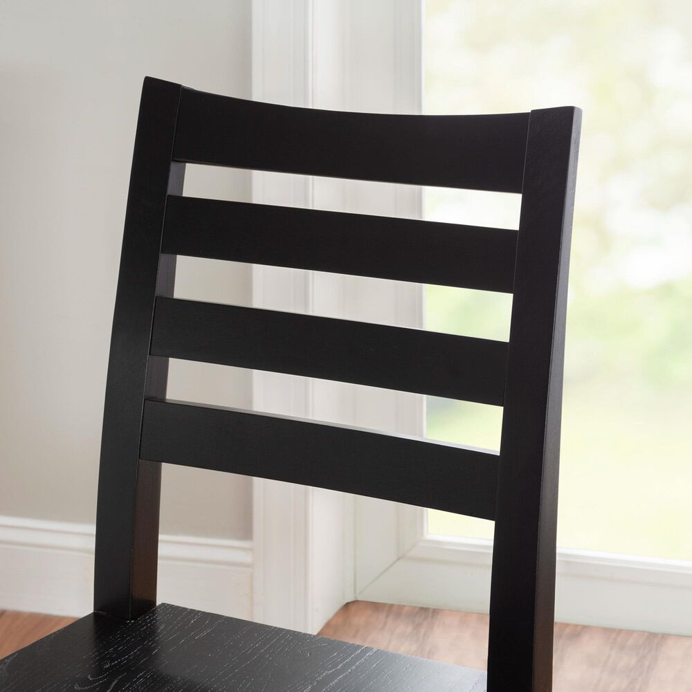 Linon Home Decor Flynn 22" Counter Stool in Black, , large