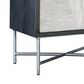 Hooker Furniture Commerce and Market 80" Fine Lines Entertainment Console in Black, White and Brushed Pewter, , large