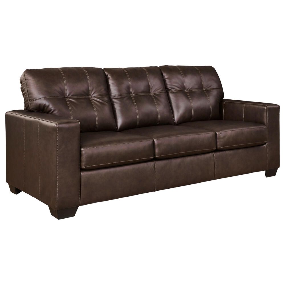 Ashley Santorine Stationary Queen Sofa Sleeper in Dark Brown, , large