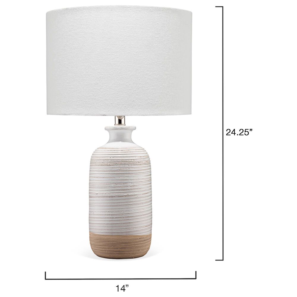 Splendor Living Danvers Table Lamp in Natural and Off-White, , large