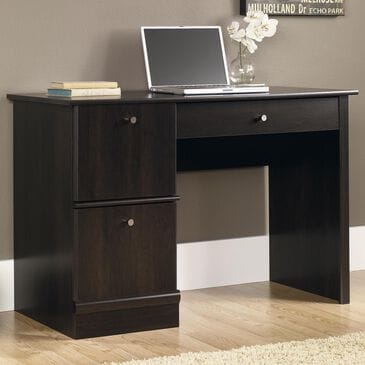Sauder Computer Desk with Keyboard Tray in Cinnamon Cherry, , large