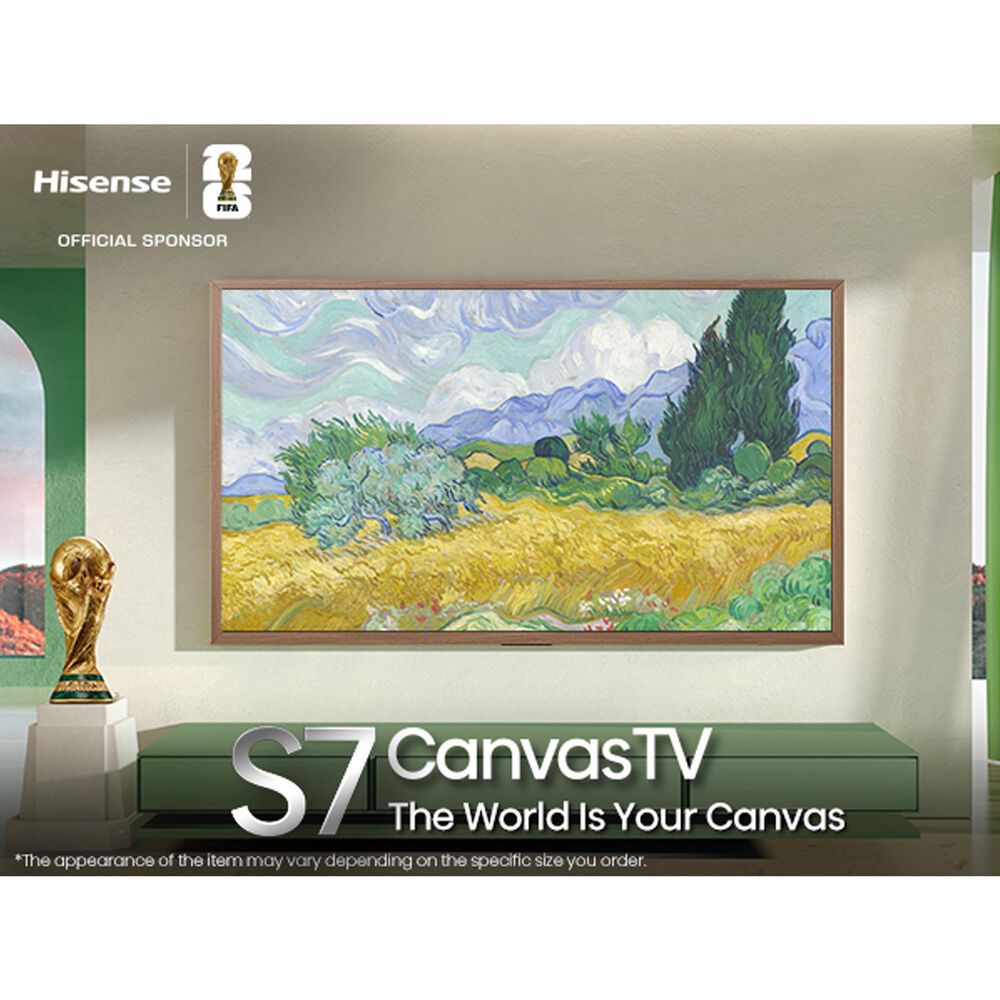 Hisense 50" Class S7 Series Canvas QLED 4K UHD in Black - Smart Google TV, , large