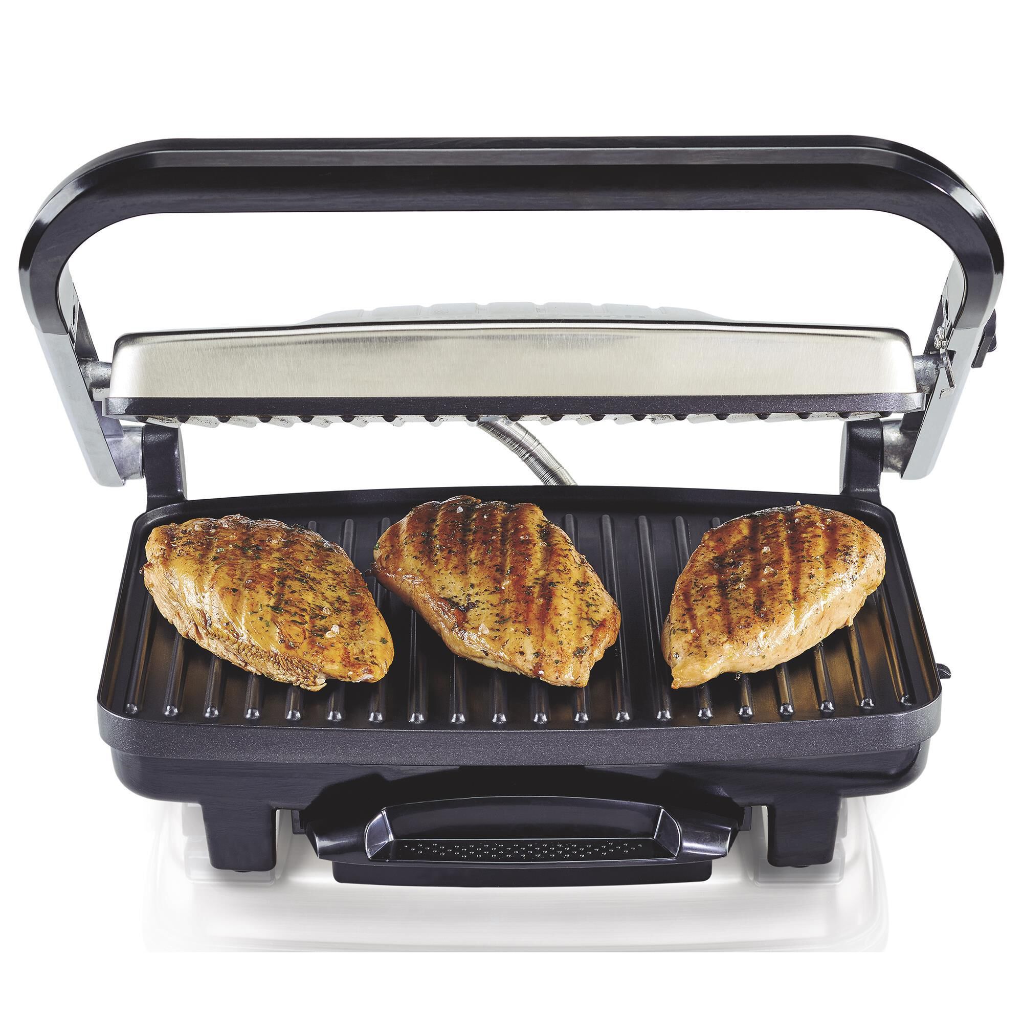 Hamilton Beach Electric Panini Maker and Grill in Stainless Steel