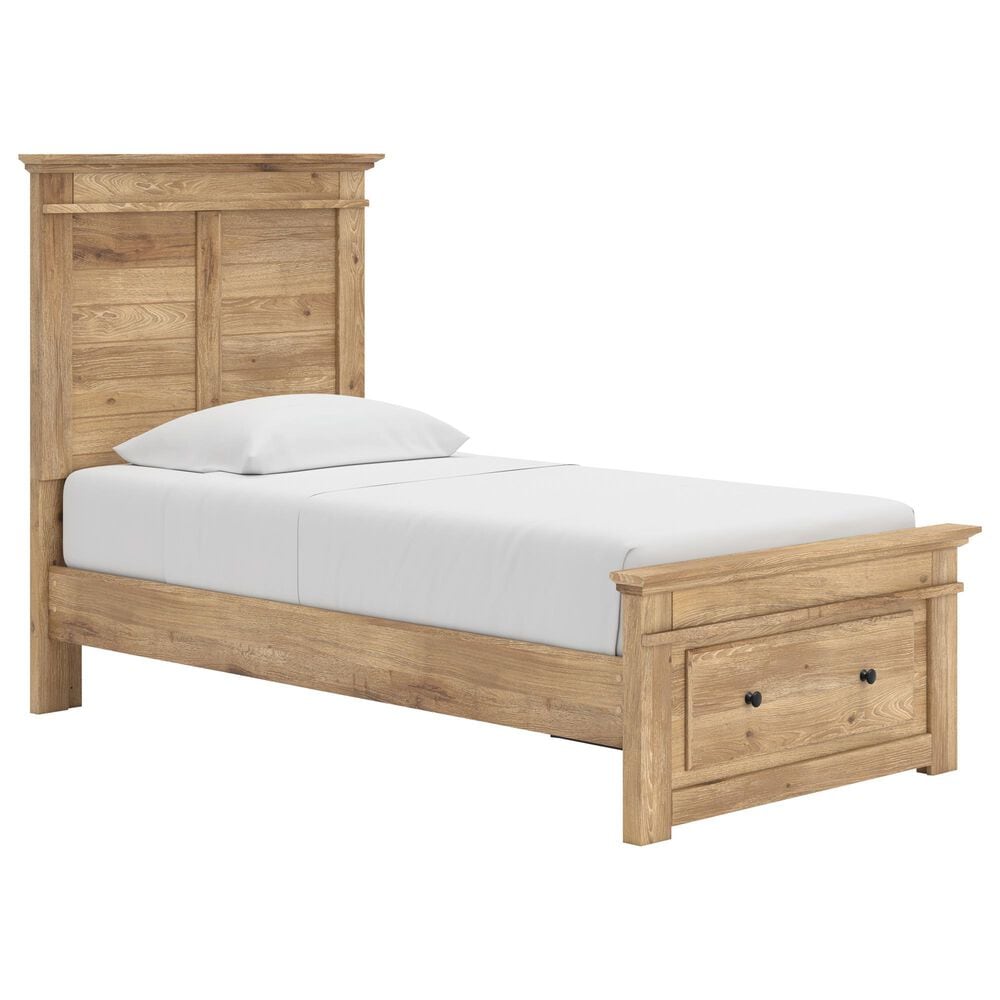 Ashley Makidern 2-Piece Twin Storage Bedroom Set with Drawer in Natural Brown, , large