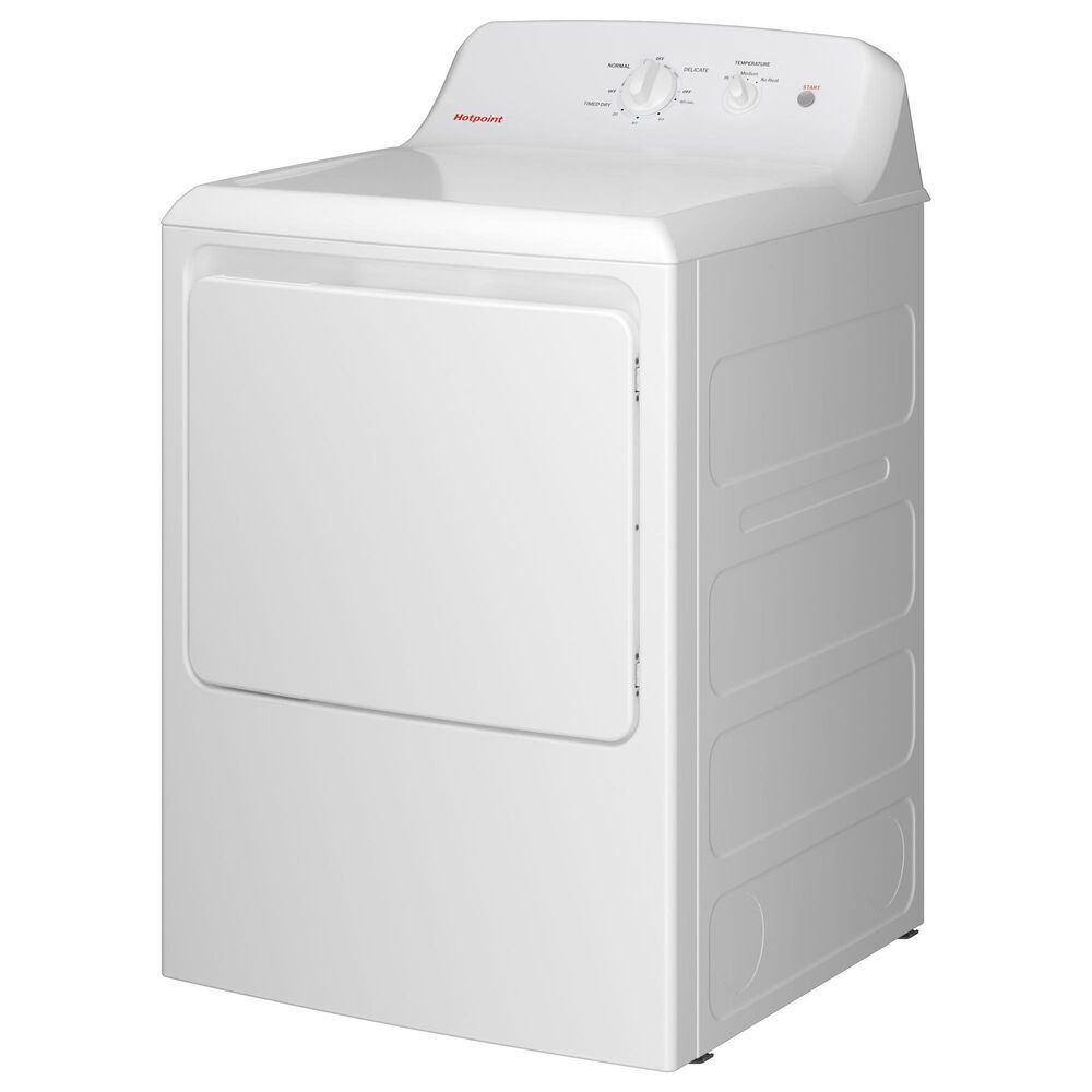 Hotpoint 4.0 Cu. Ft. Top Load Washer and 6.2 Cu. Ft. Gas Dryer Laundry Pair in White, , large