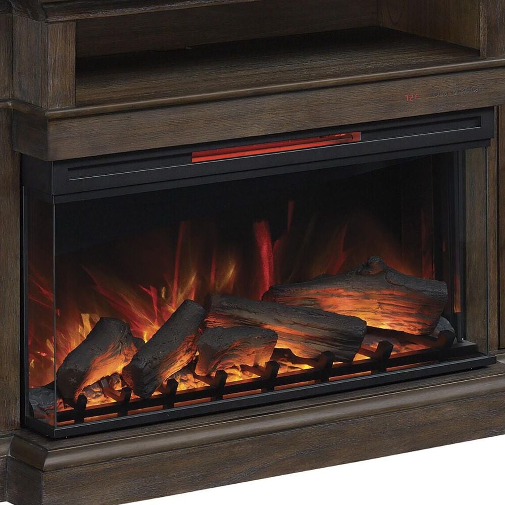 Fabio Flames Hamilton 70&quot; TV Stand with Fireplace in Prairie Brown, , large