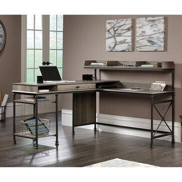 Sauder L-Shaped Desk in Northern Oak, , large