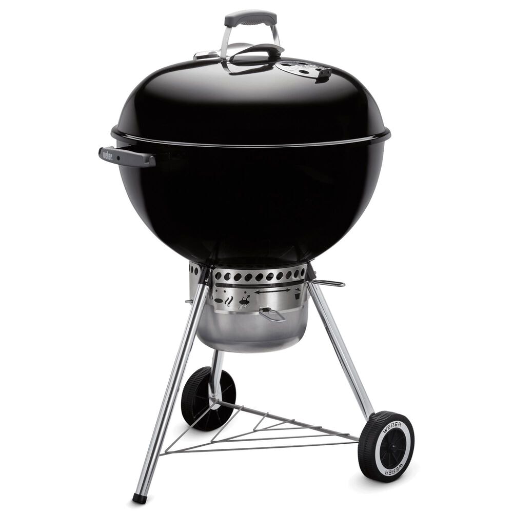 Weber Original Kettle 22" Premium Charcoal Grill in Black, , large