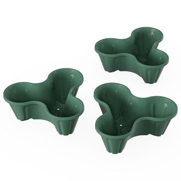 Timberlake 3-Tier Stacking Planter Tower in Hunter Green (Set of 3), , large