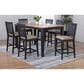 Radius Autumn Winds Counter Leg Dining Table in Black and Distressed Natural, , large