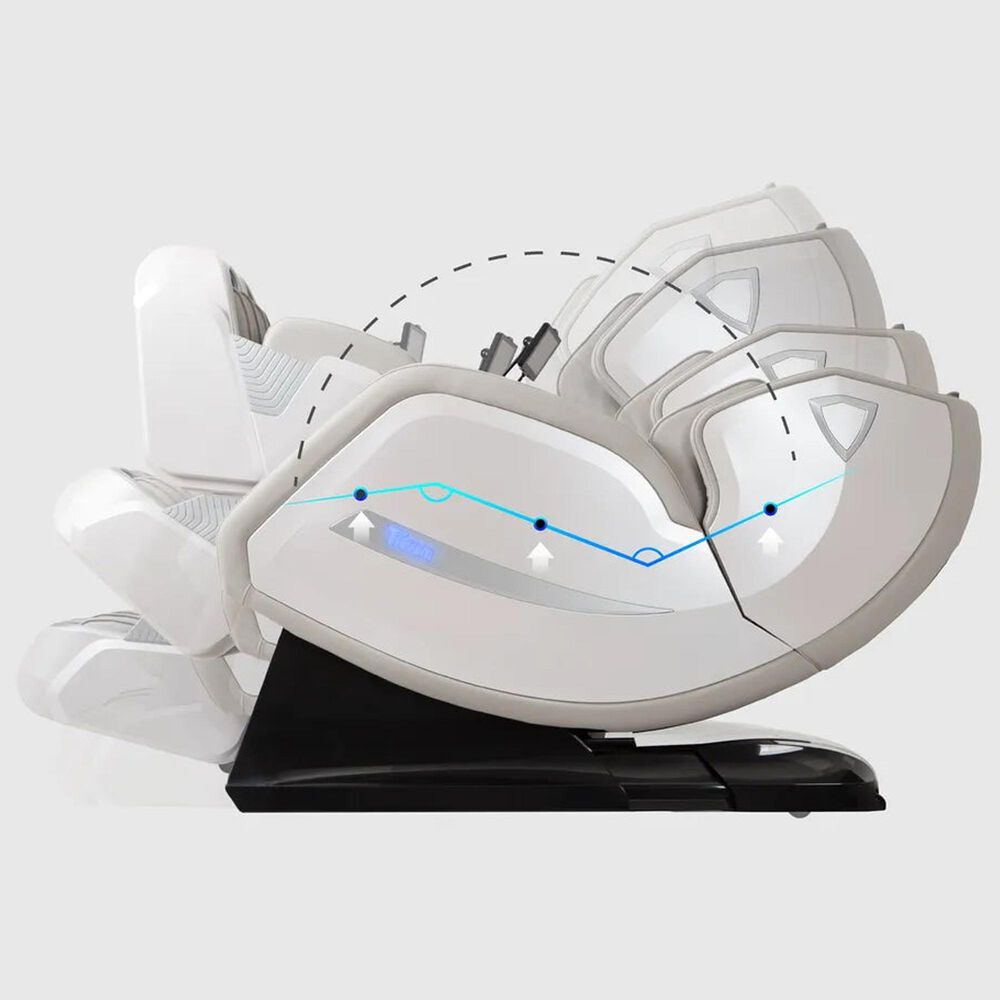 Osaki Advent 4D Power Zero Gravity Massage Chair with Spinning Calf Rollers in Taupe, , large