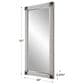 Uttermost Manor Mirror in White Wash, Gray and Dark Bronze, , large