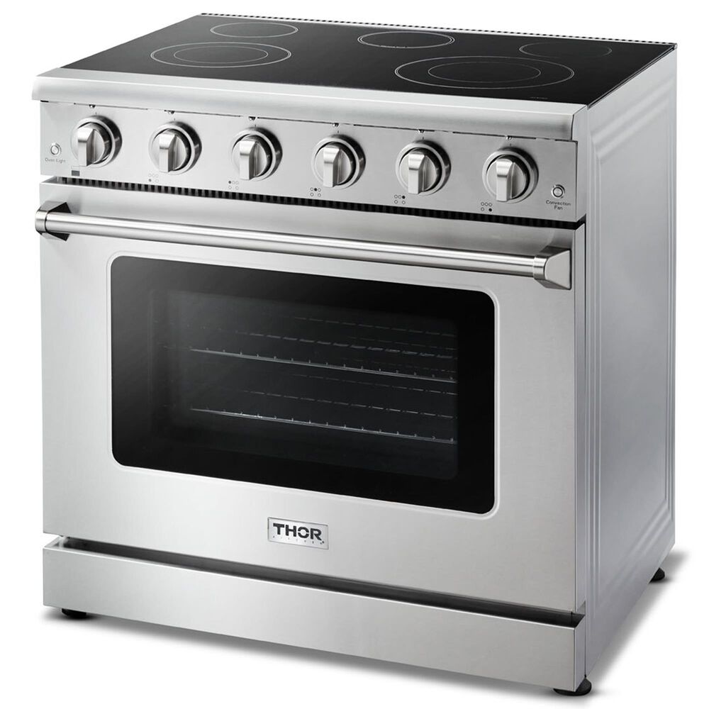 Thor Kitchen 36&quot; Professional Electric Range in Stainless Steel, , large