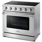 Thor Kitchen 36" Professional Electric Range in Stainless Steel, , large