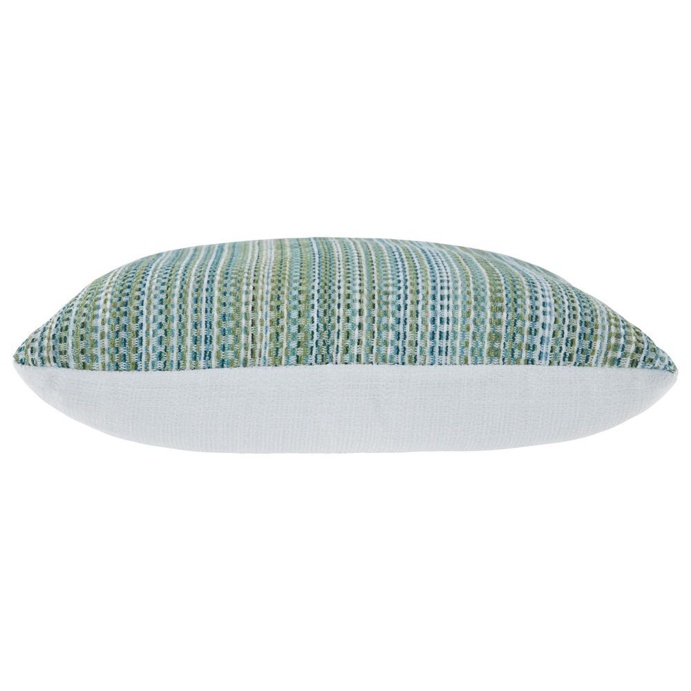 Ashley Keithley 18&quot; Square Throw Pillow in Green, Turquoise and White, , large