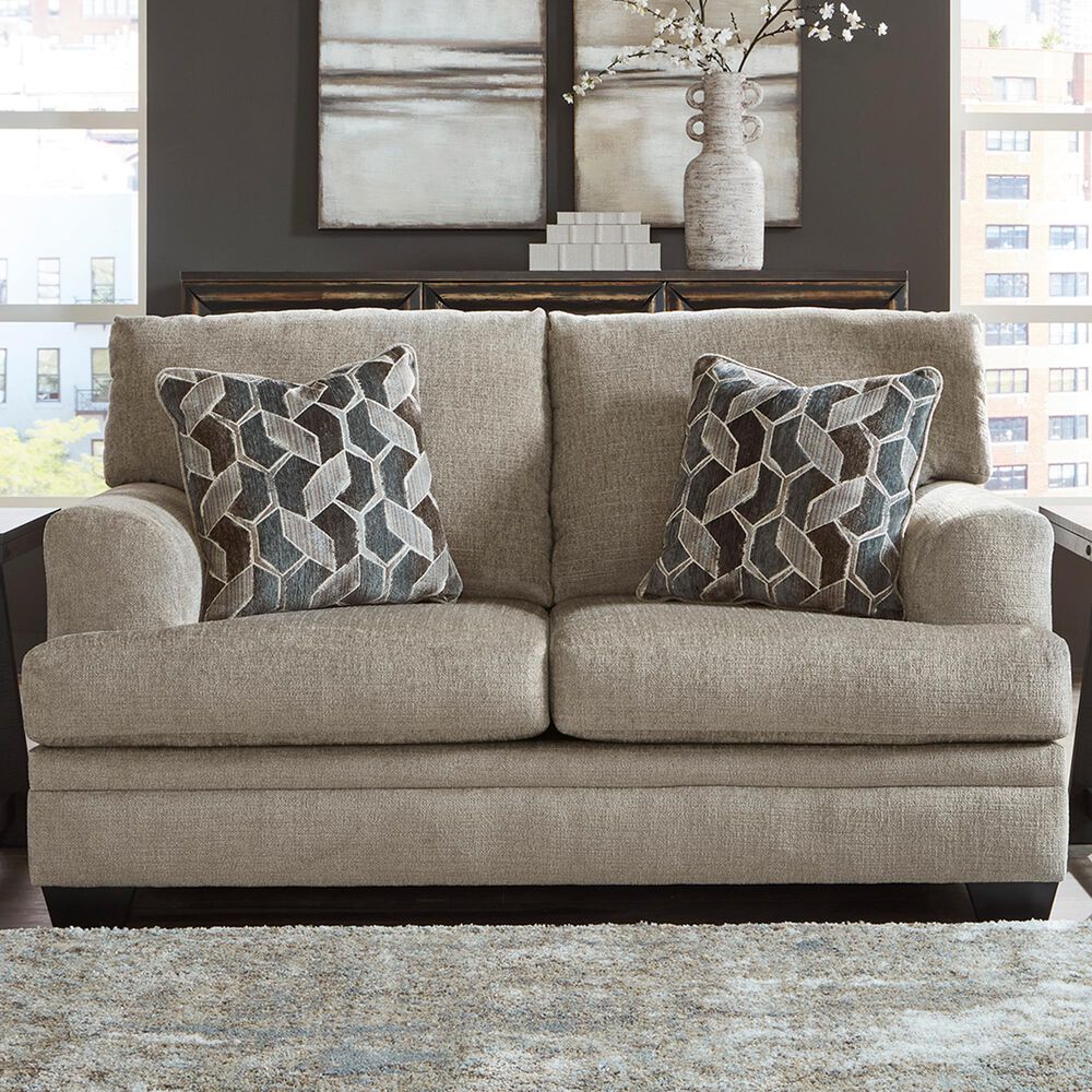 Ashley Stonemeade Stationary Loveseat in Taupe, , large