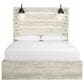 Ashley Cambeck 4 Piece Queen Bedroom Set in Whitewash with Slat Panel Bed, Dresser and 2 Nightstands, , large