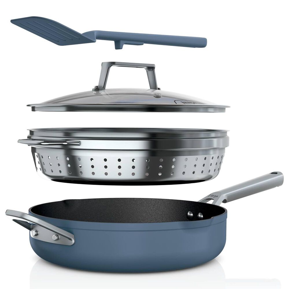 Ninja NeverStick 4-Piece Premium Possilbe Pan Set in Macaron Blue, , large