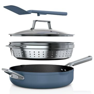 Ninja NeverStick 4-Piece Premium Possilbe Pan Set in Macaron Blue, , large