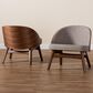 Baxton Studio Lovella Accent Chair in Grey (Set of 2), , large