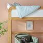 Walker Edison Adyn Twin Loft Bunk Bed with Ladder in Natural Pine, , large