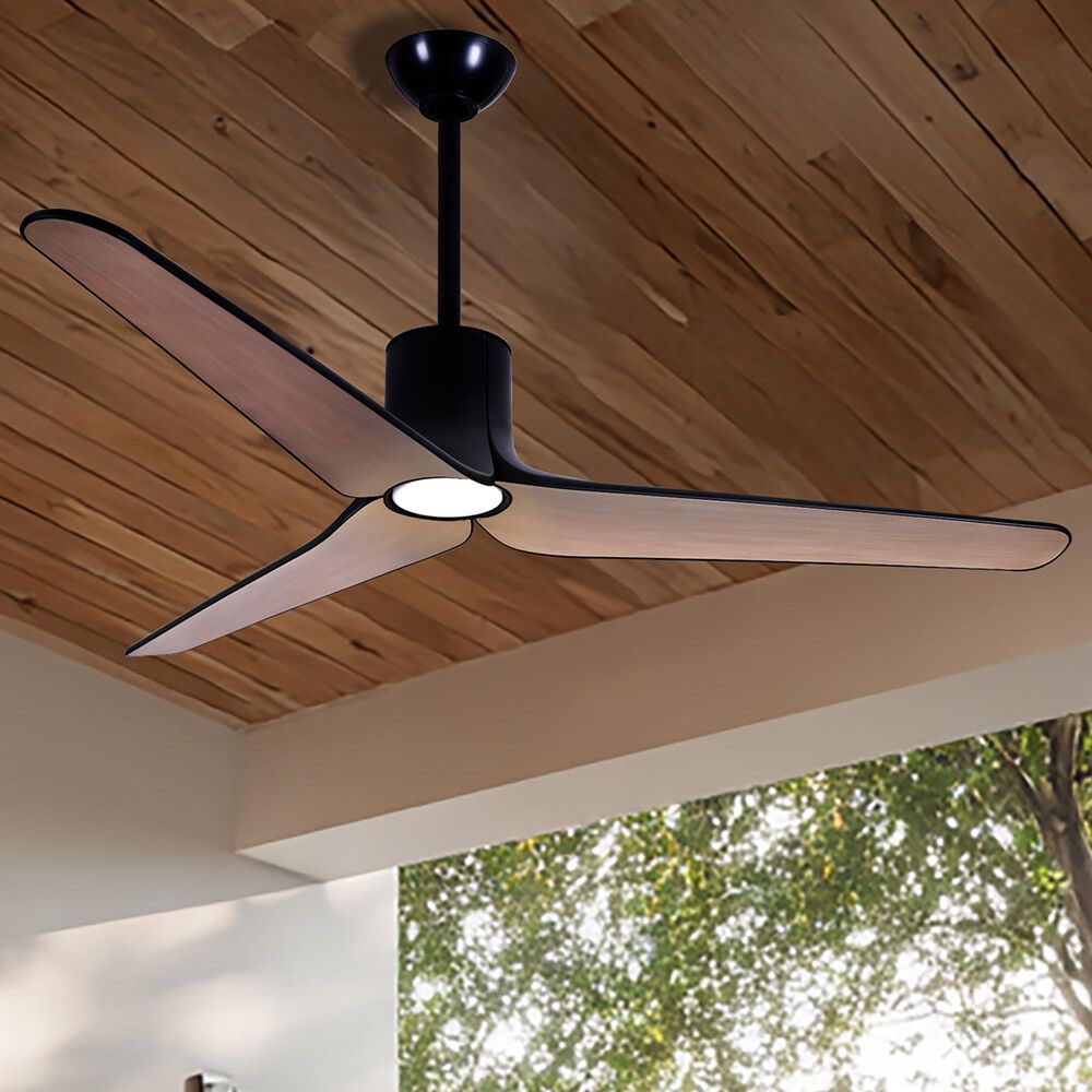 Minka-Aire Tempri 56" Indoor/Outdoor Ceiling Fan with LED Light in Coal, , large