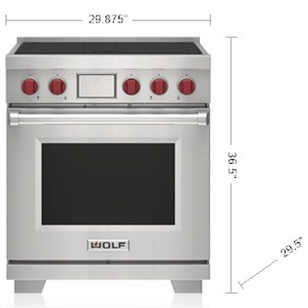 Wolf Appliances 5.1 Cu. Ft. Professional Induction Range in Stainless Steel, , large