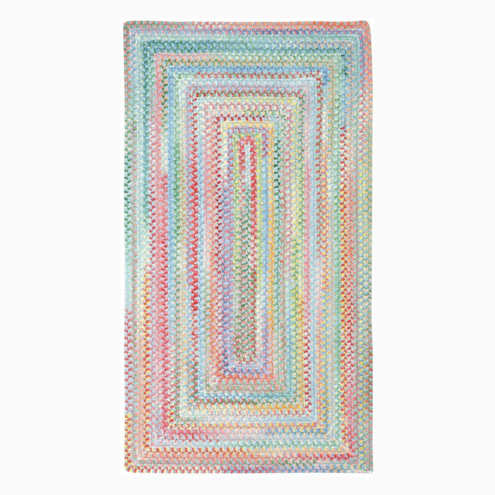 Capel Cutting Garden 0450440 7' x 9' Concentric Blue Bell Area Rug NFM