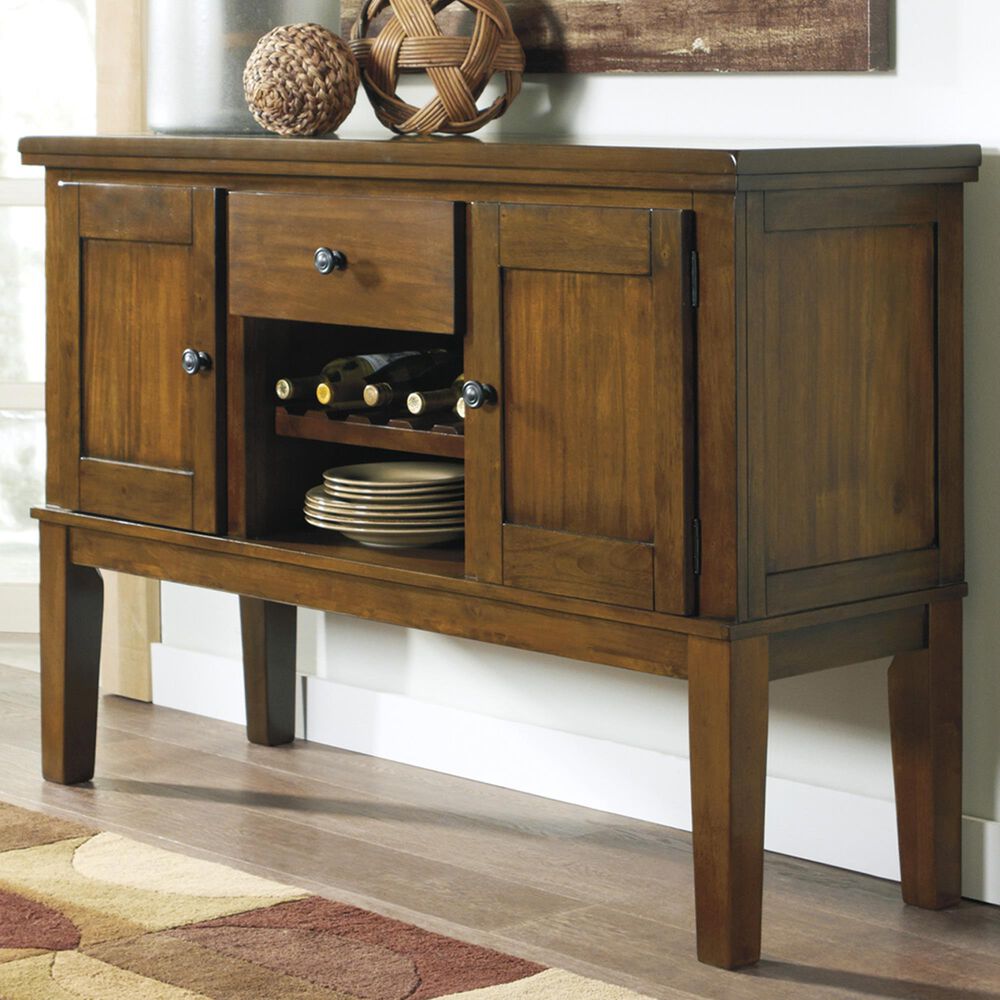 Ashley Ralene 2-Door Dining Server in Medium Brown, , large