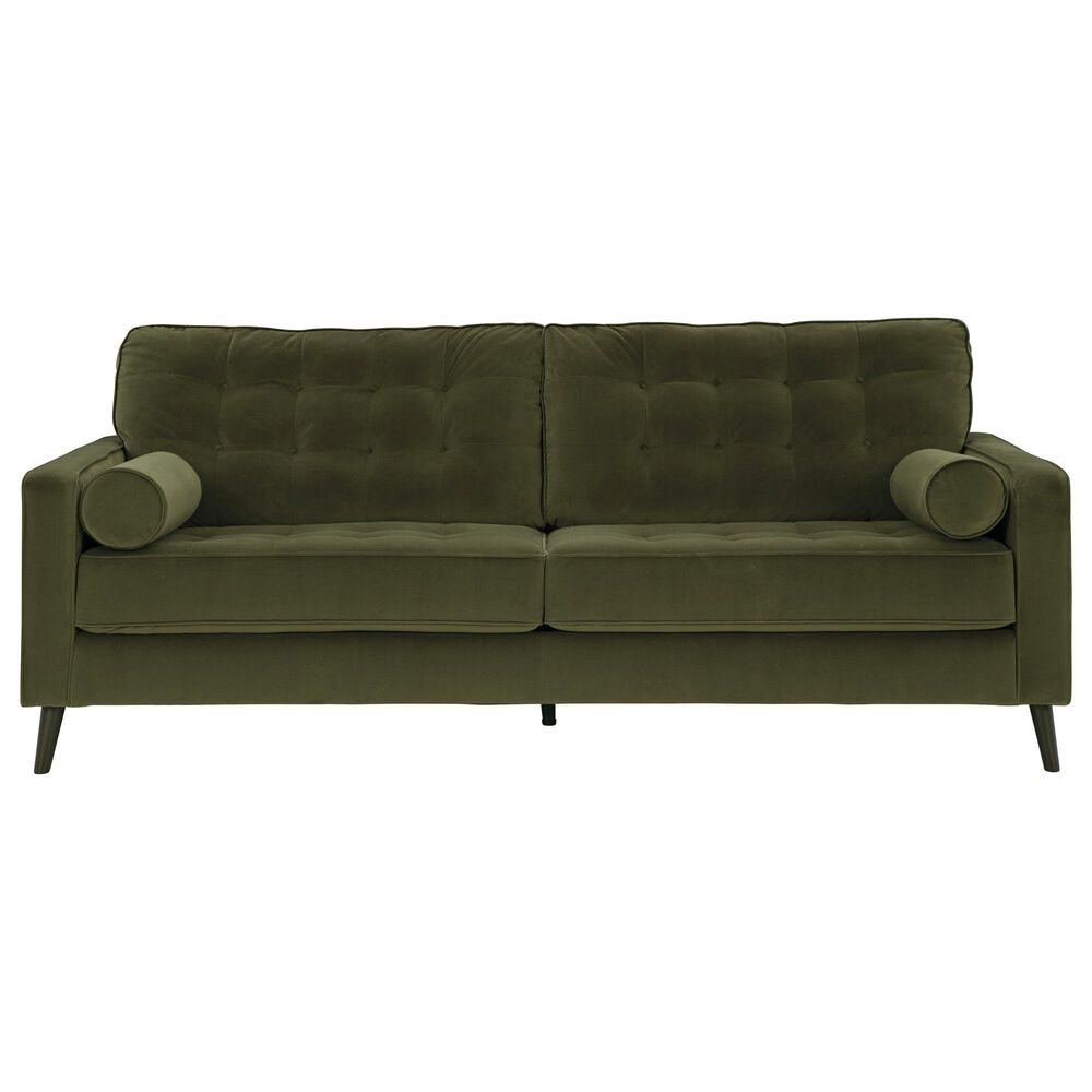 37B Reveon Lakes Stationary Sofa in Olive Velvet, , large