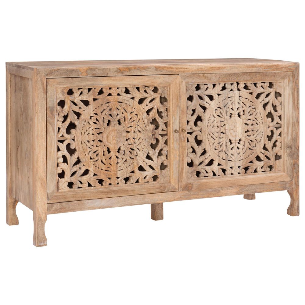 Linon Home Decor Haven 2-Door Cabinet in Antique Brown, , large