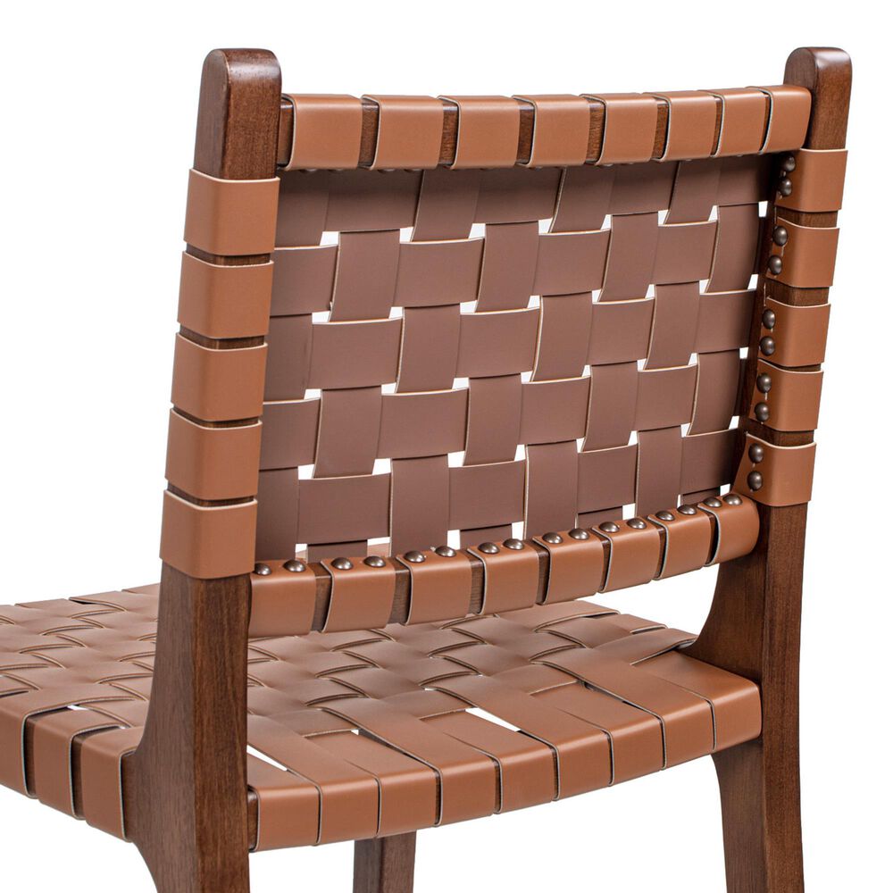 Jennifer Taylor Home Andre 26" Counter Stool with Pecan Brown Cushion in Natural Brown, , large