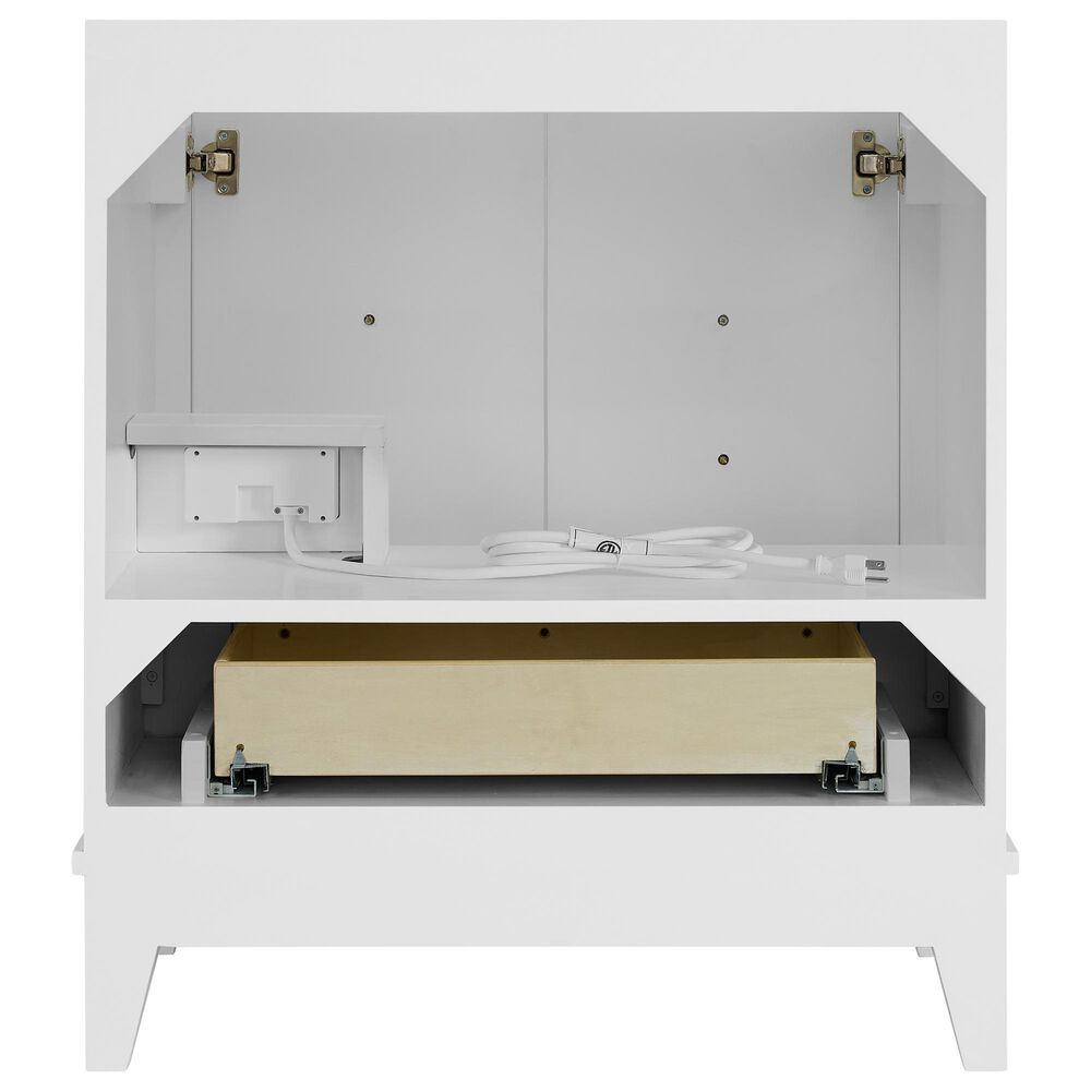 37B Fenwick 30" Single Bathroom Vanity in Bright White with Glossy White Composite Stone Top and Backsplash, , large