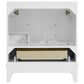 37B Fenwick 30" Single Bathroom Vanity in Bright White with Glossy White Composite Stone Top and Backsplash, , large