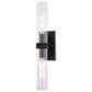 Vaxcel Bari 2-Light Wall Sconce in Matte Black, , large